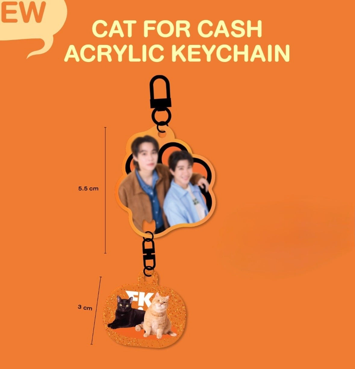 Cat for Cash Keychain – PondPhuwinUSA