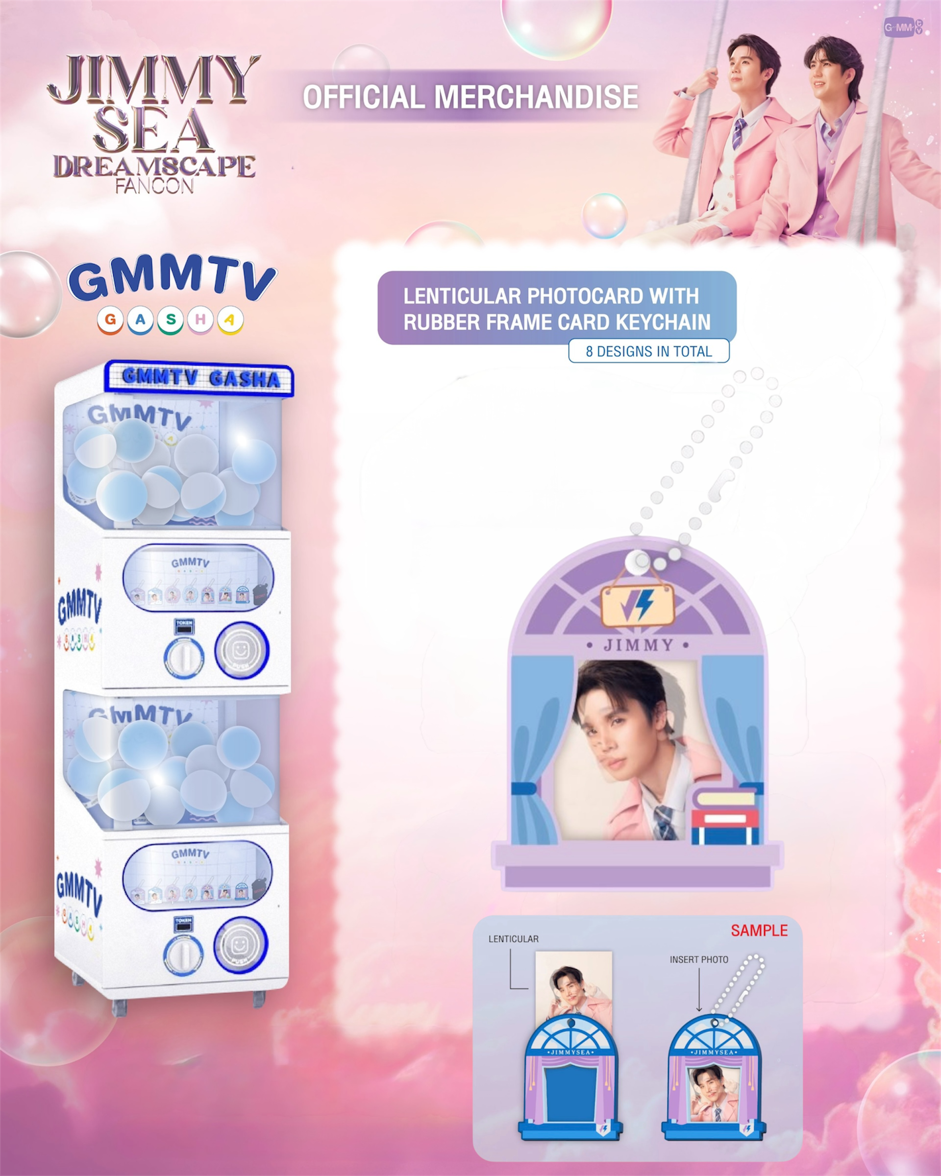 JimmySea Fancon ガシャキーチェーン　8点 Jimmy Dreamscape Fancon Gasha Keychain – PondPhuwinUSA