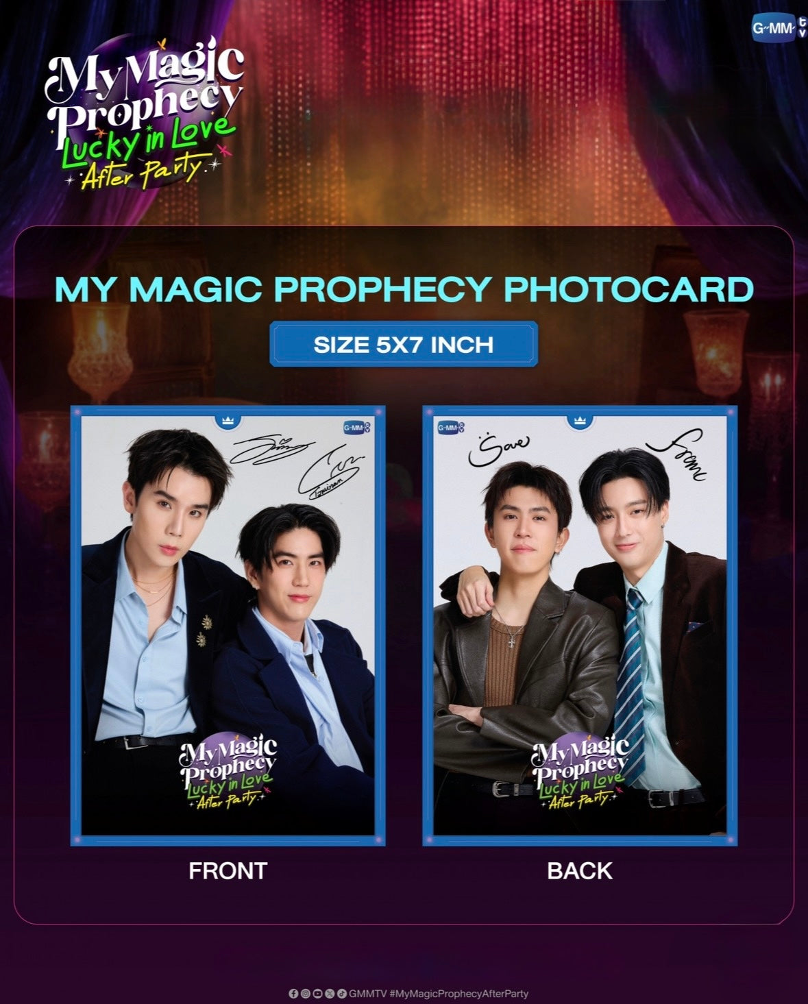 My Magic Prophecy サイン入り　Jimmysea seakeen JimmySea SaveFranc My Magic Prophecy Signed Postcard – PondPhuwinUSA