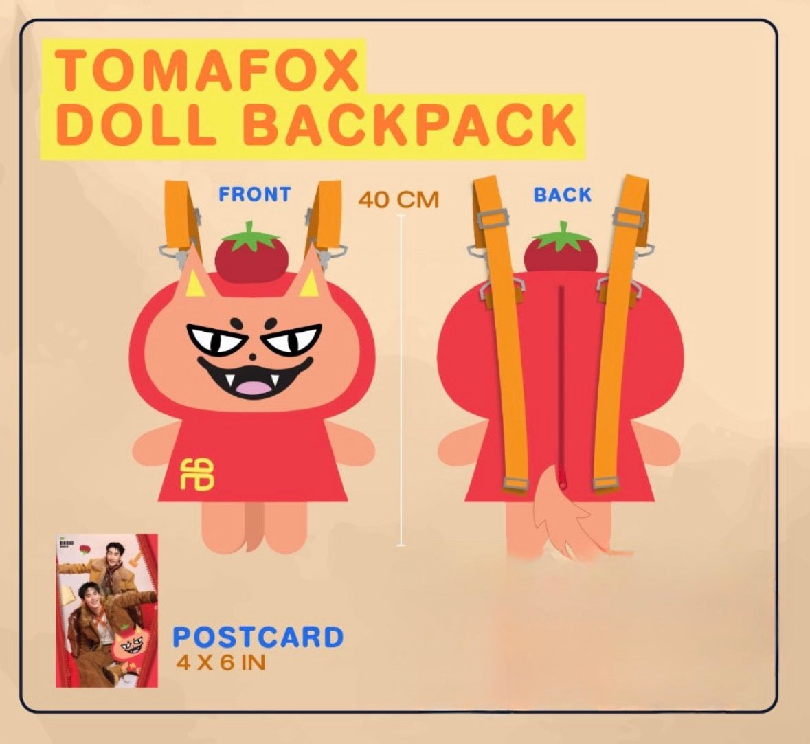 Preorder) Tomafox Doll Backpack – PondPhuwinUSA