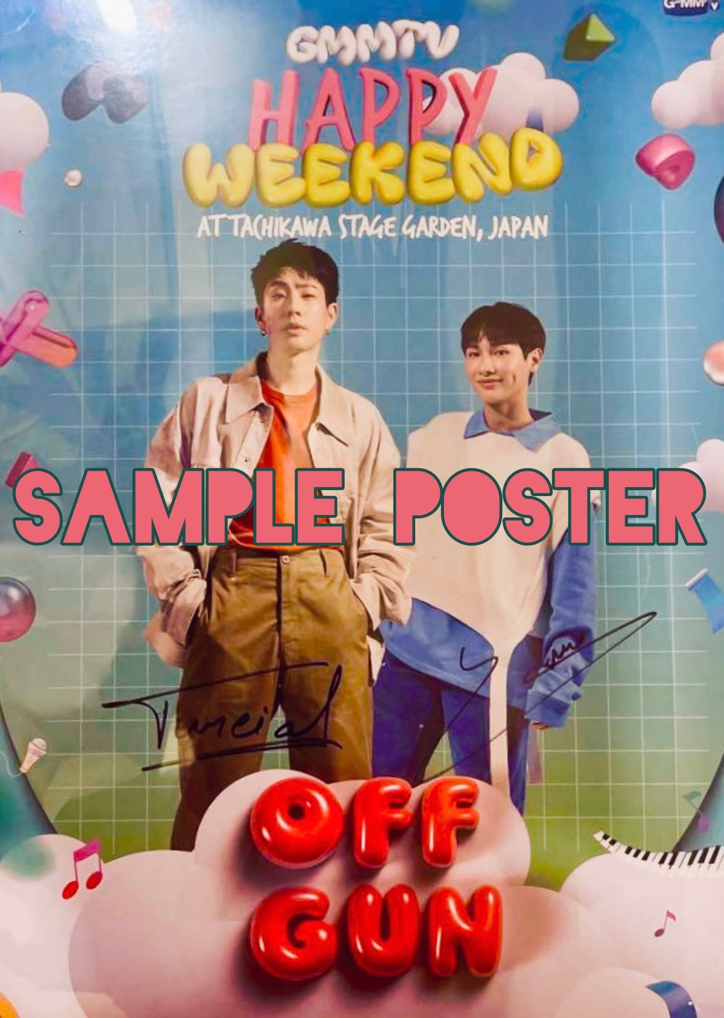 OffGun Happy Weekend Signed Poster – PondPhuwinUSA