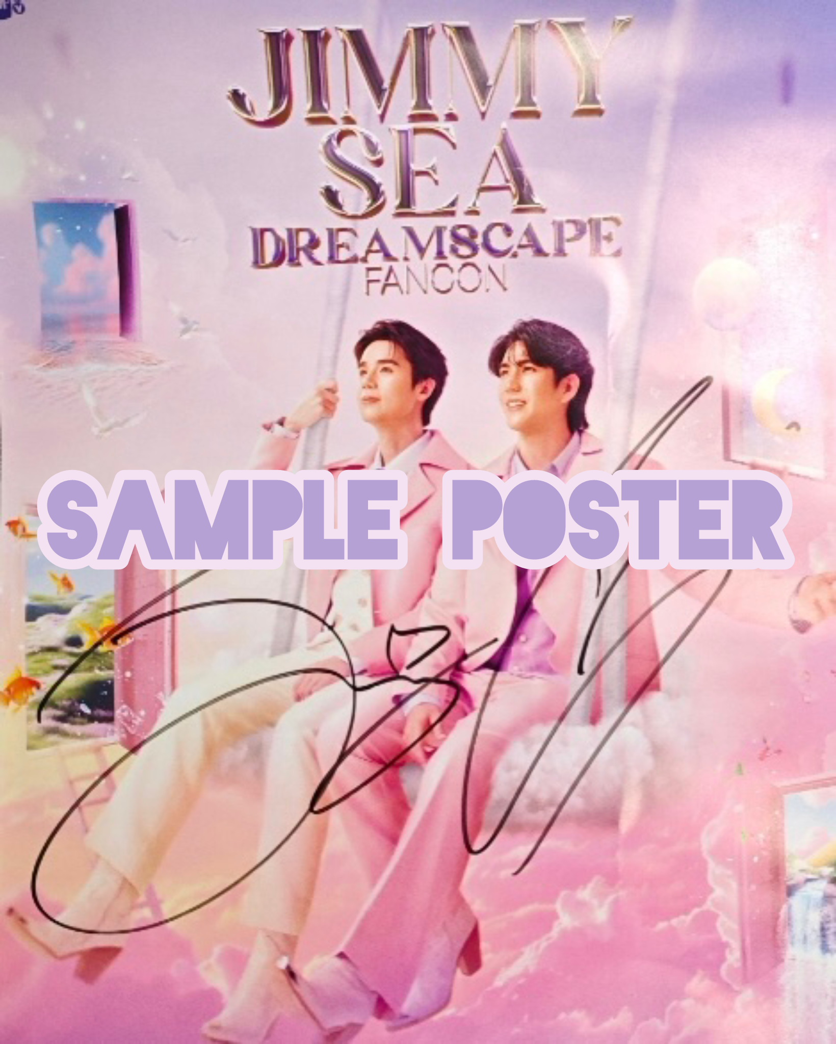 JimmySea Fancon 2025 Signed Poster – PondPhuwinUSA