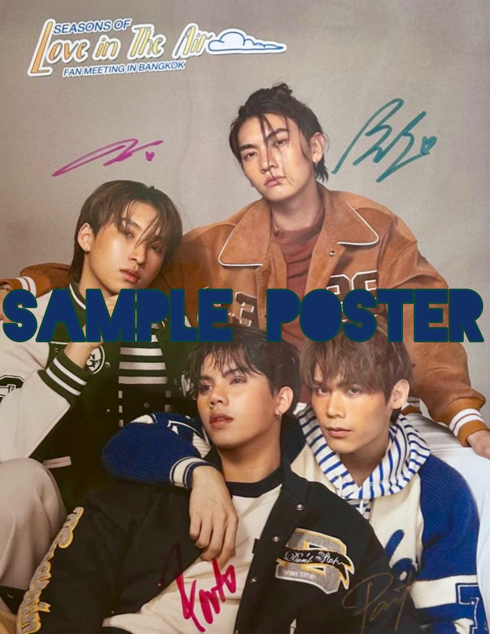 BossNouel FortPeat Seasons of Love in the Air Signed Poster