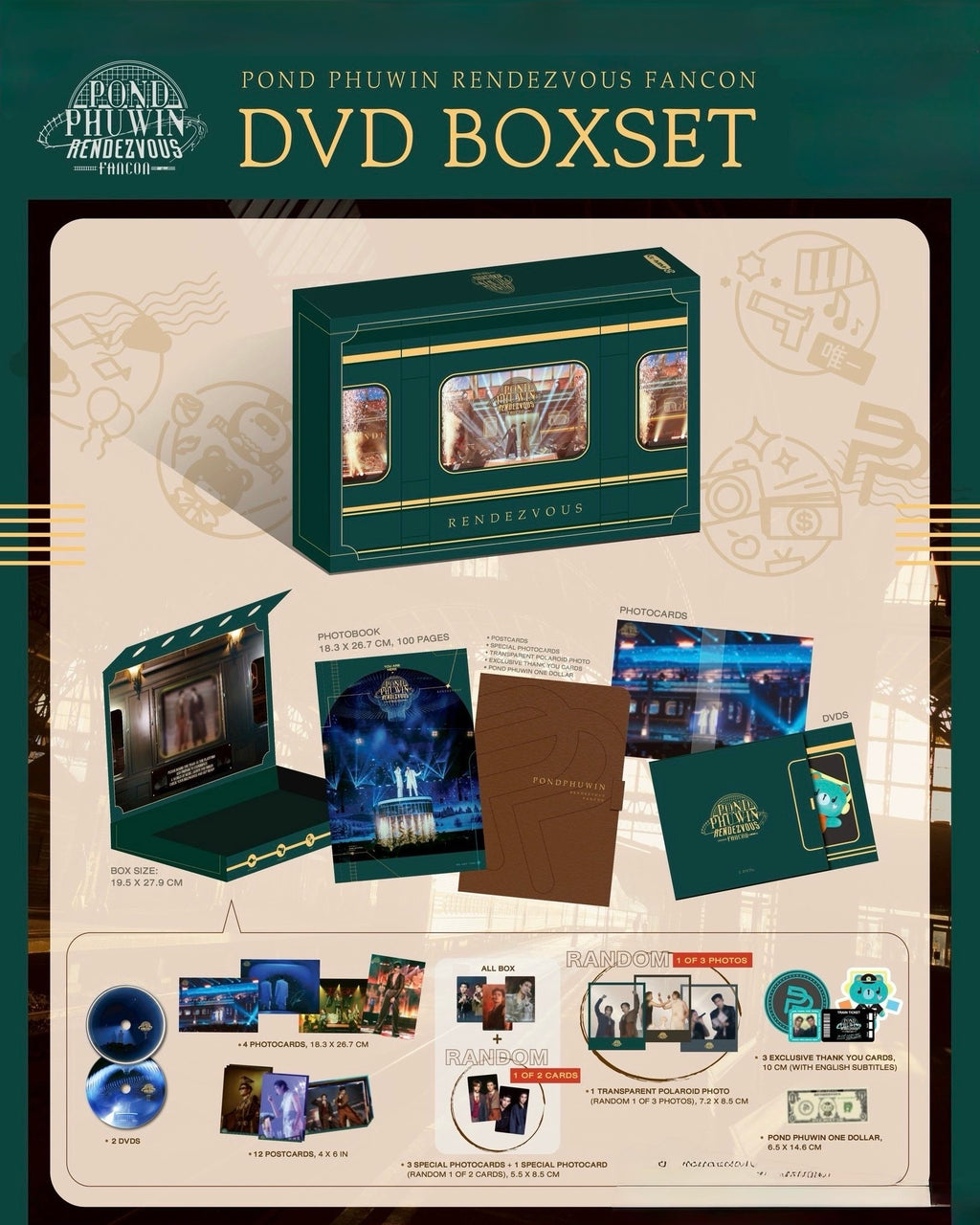 (Preorder) PondPhuwin Rendezvous Fancon DVD Boxset