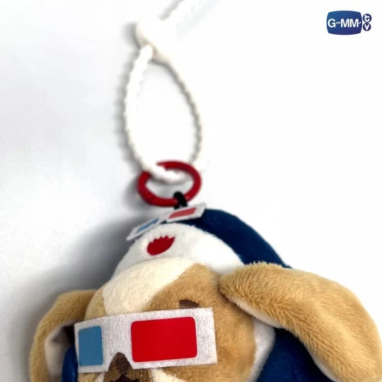 Movie night with Wesley Doll Keychain