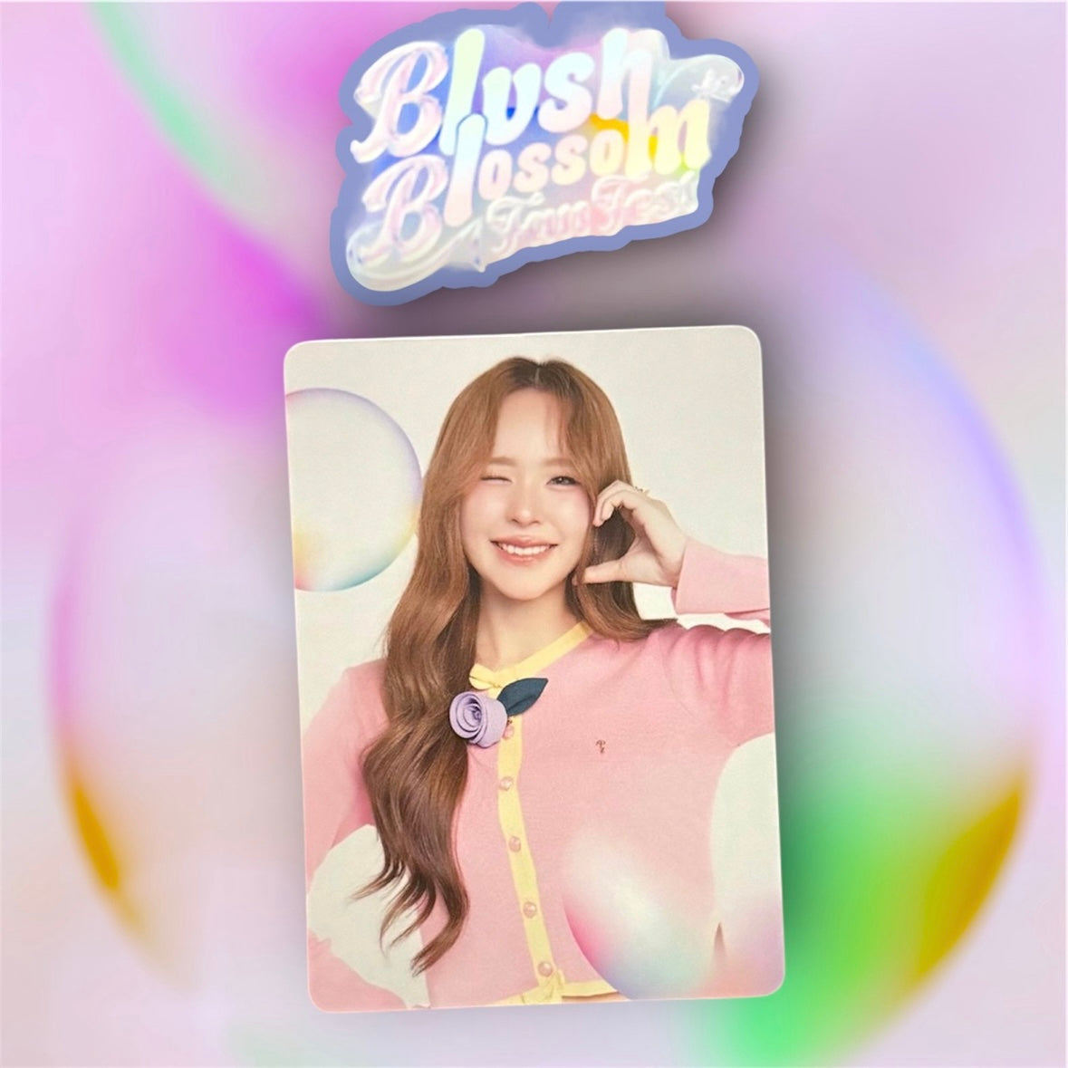 June Blush Blossom Photocard