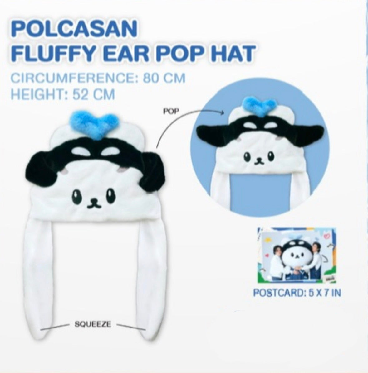 (Awaiting Stock) Polcasan Fluffy Ear Pop Hat