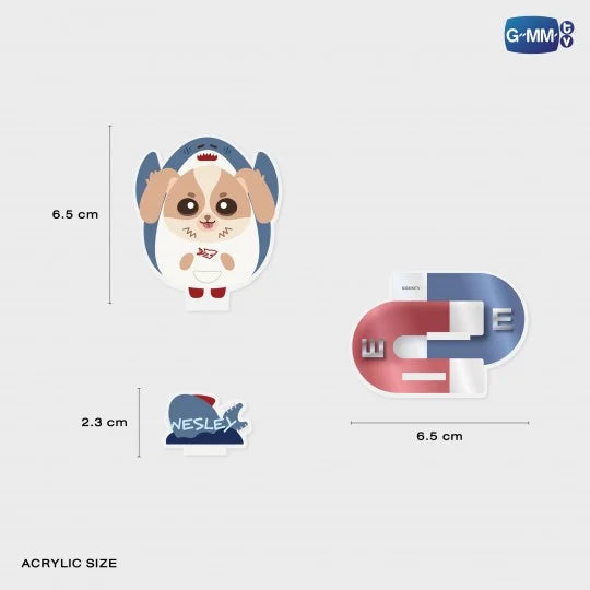 Wesley Acrylic Clip Stand with Photocard