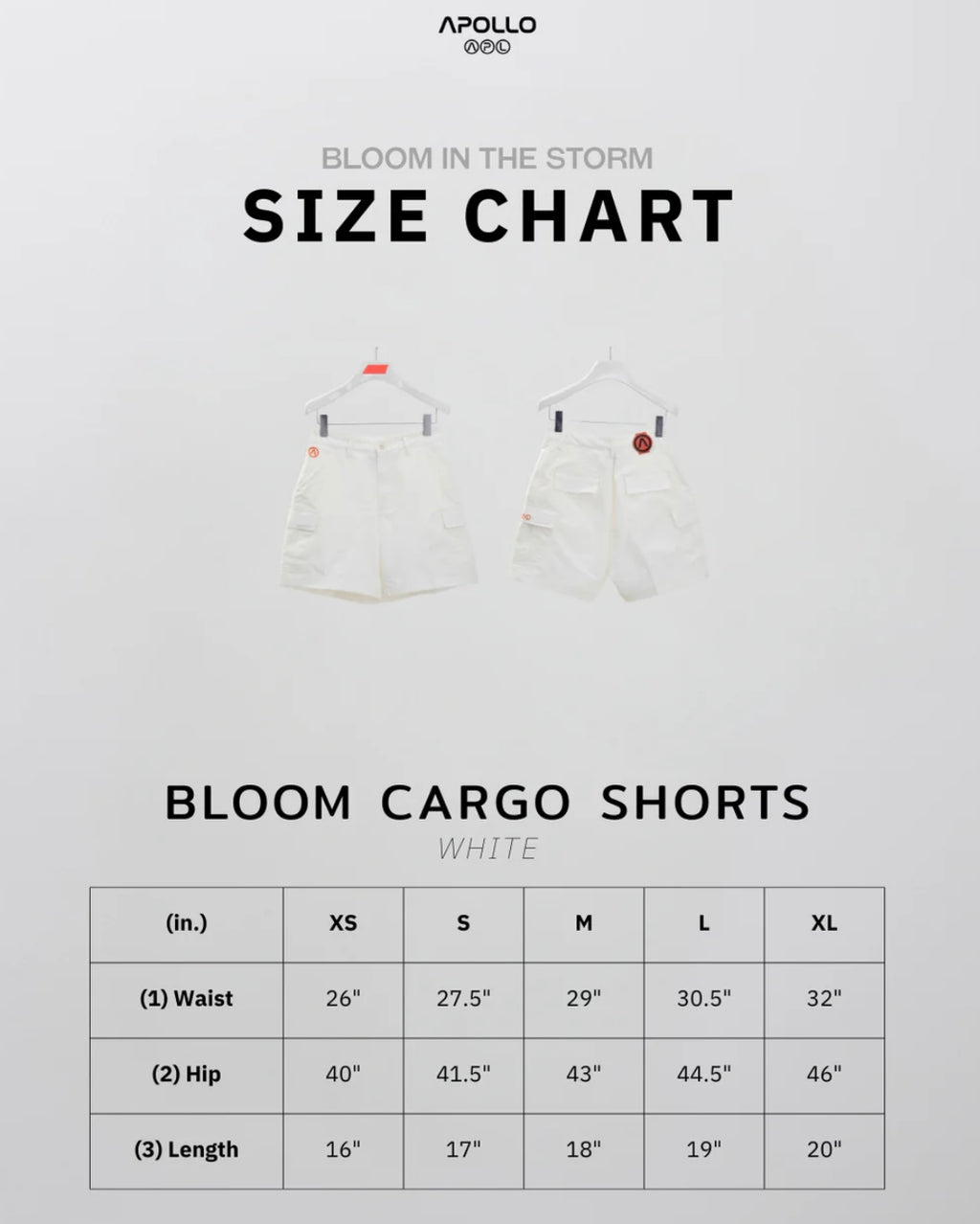 (Preorder) Apollo Bloom Cargo Shorts