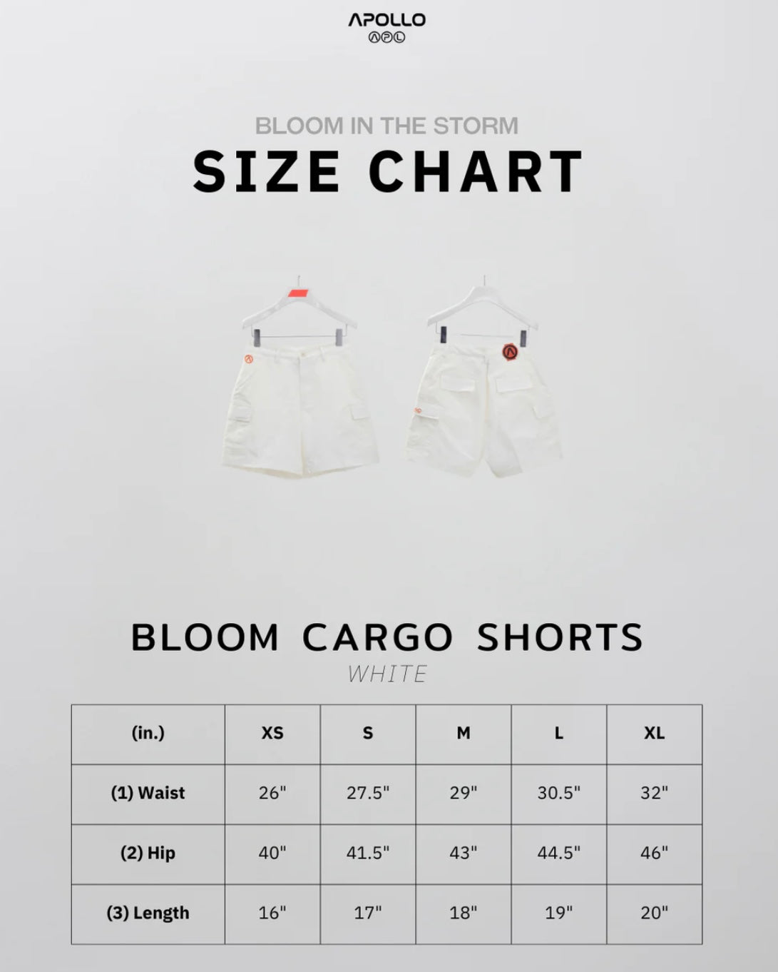 (Preorder) Apollo Bloom Cargo Shorts