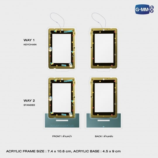 NamtanFilm Frame Card Stand and Keychain with Photocard