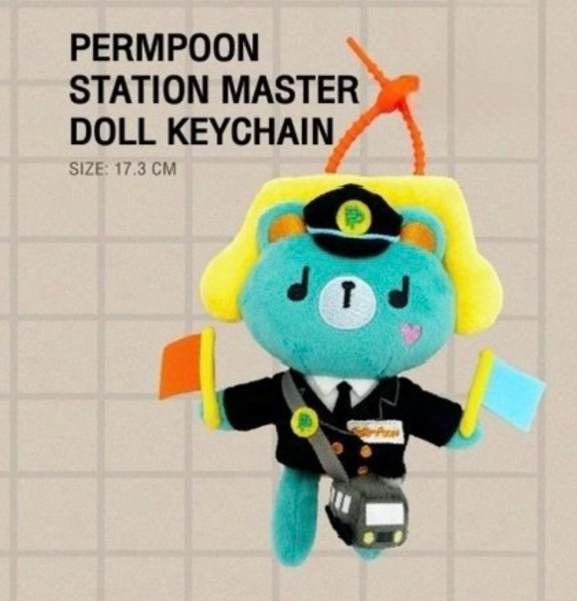 (Preorder) Permpoon Station Master Doll Keychain