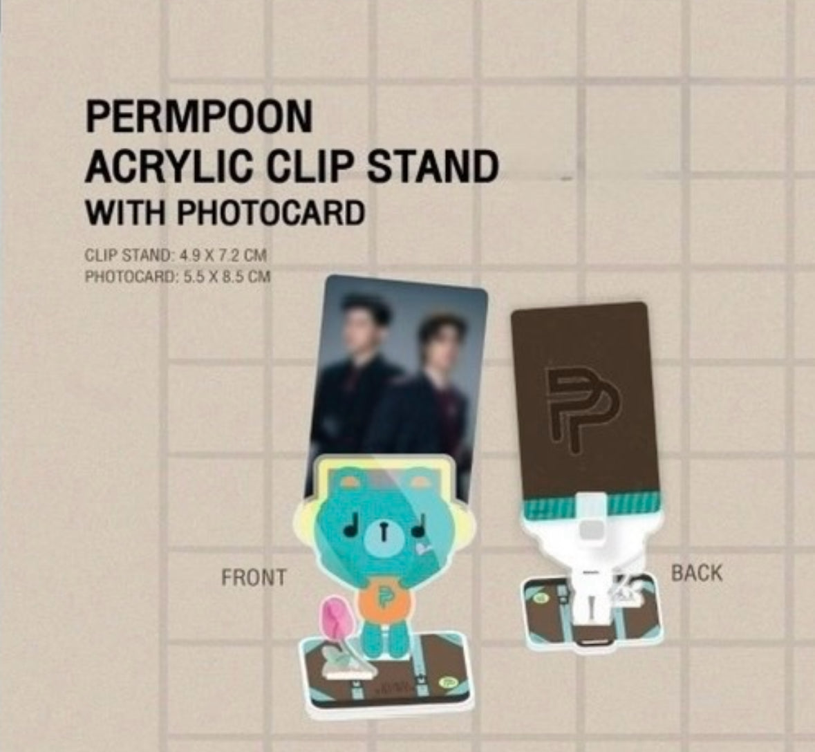 (Preorder) Permpoon Acrylic Clip Stand with Photocard