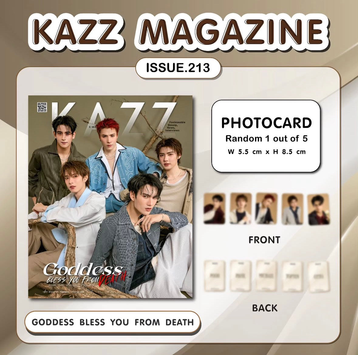 Preorder) Kazz Magazine 213 - PavelPooh MichaelTopten – PondPhuwinUSA
