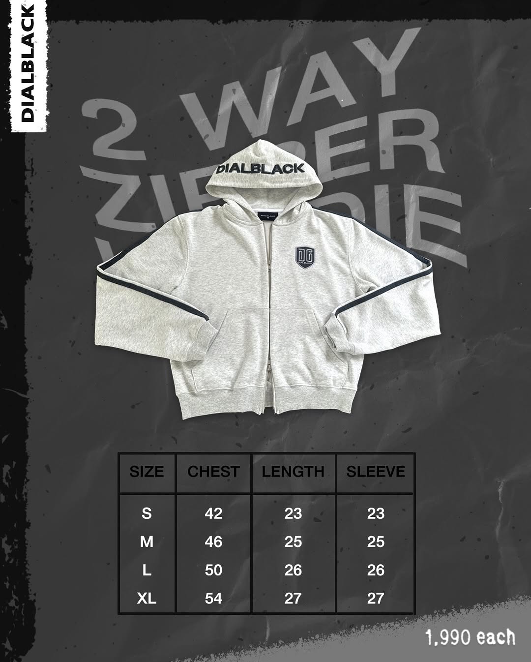 D黑AL BΓⱯCK  2Way Zipper Hoodie Collection