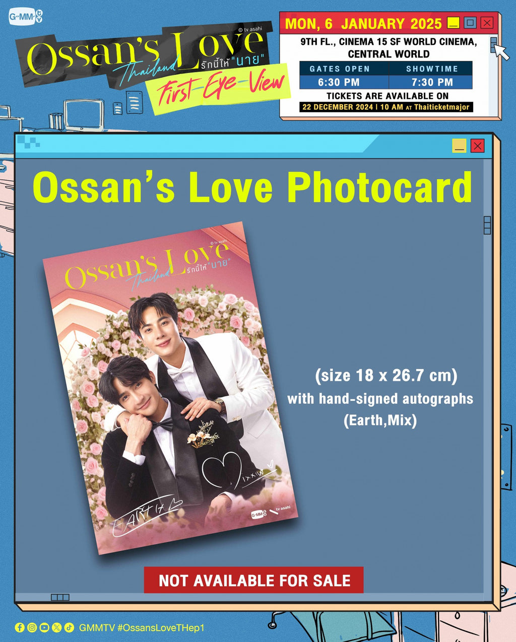 EarthMix Ossan’s Love Final Episode Signed Poster