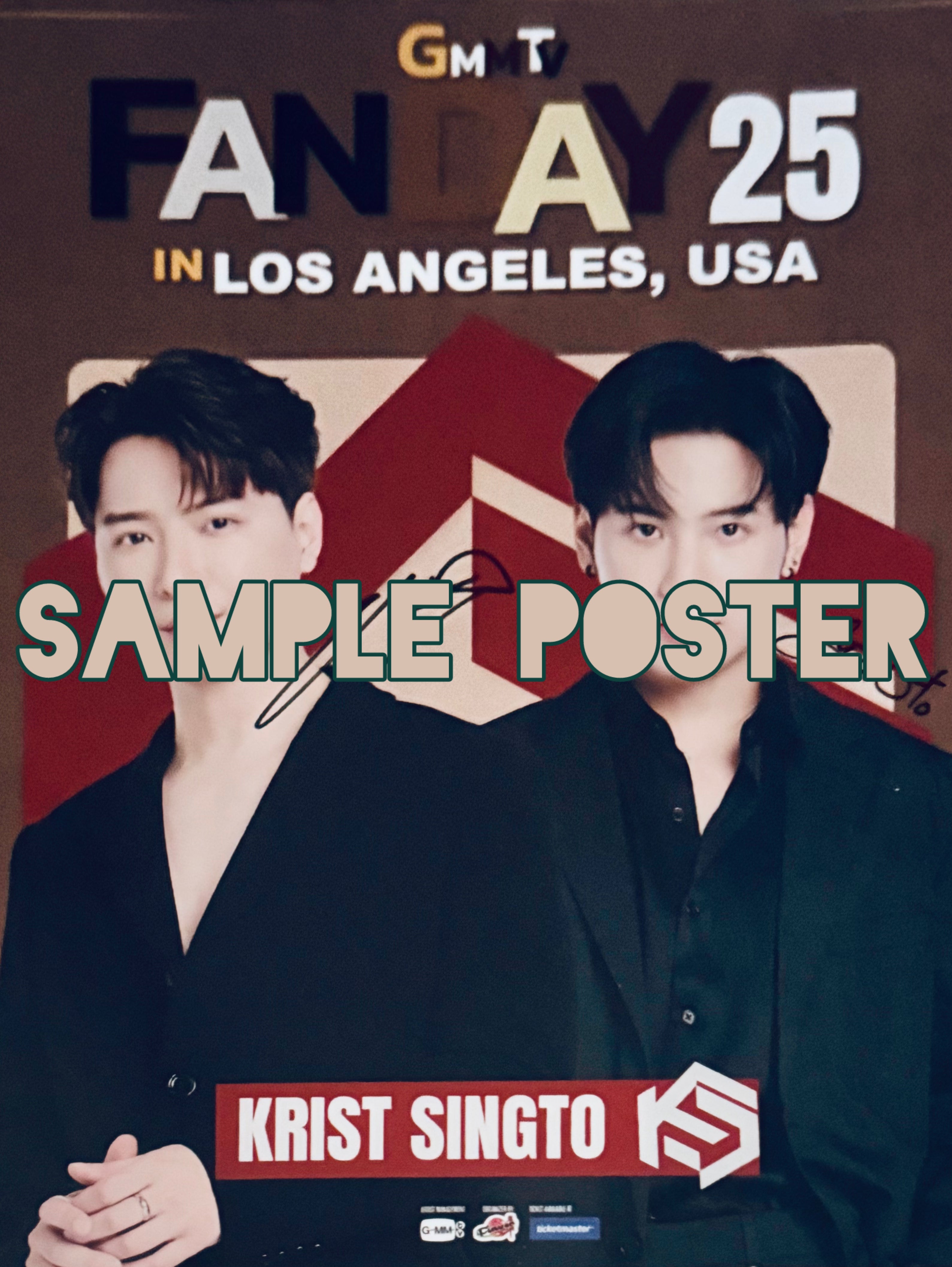 KristSingto Fanday 25 Signed Poster