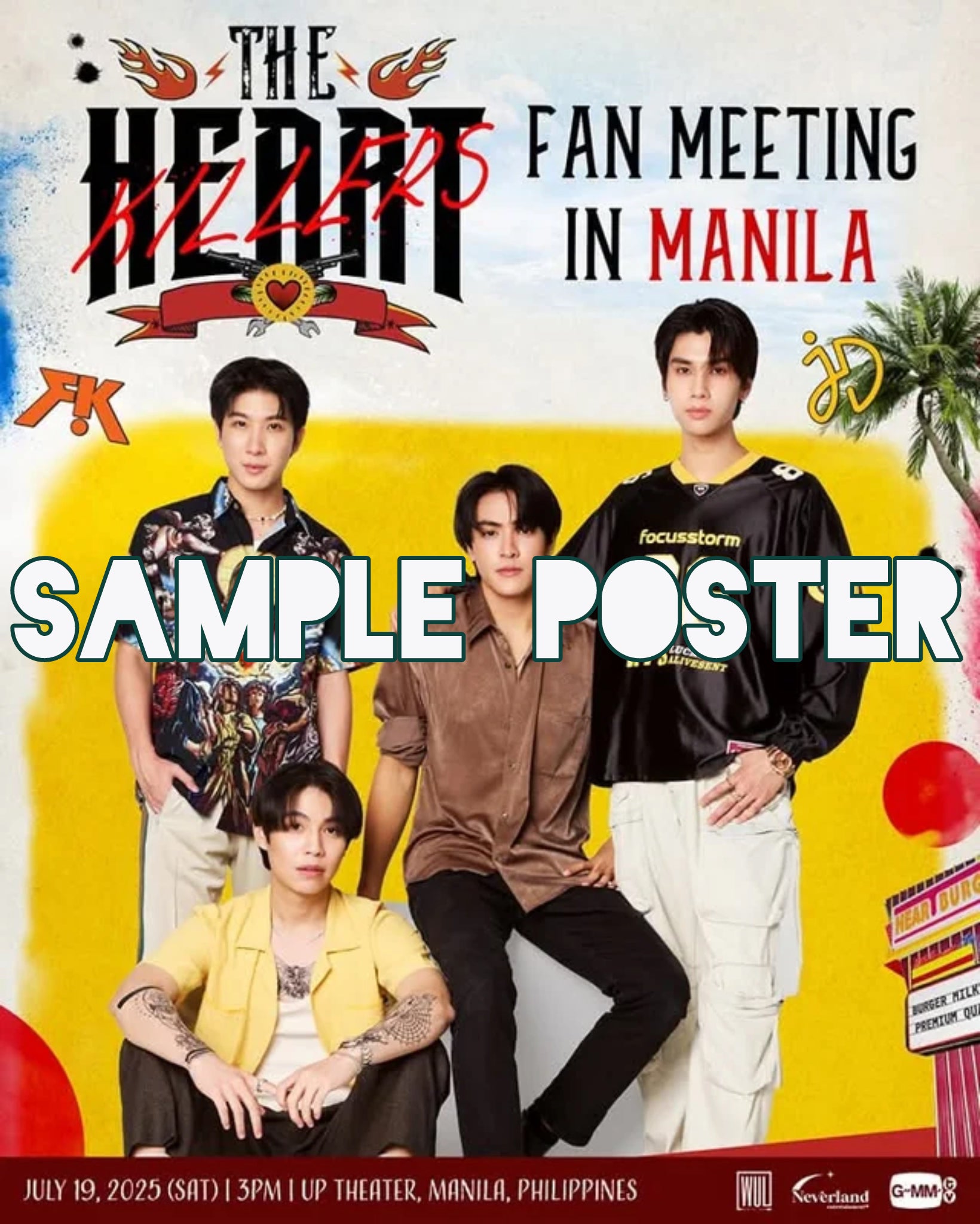 FirstKhaotung JoongDunk The Heart Killers in Manila Signed Card